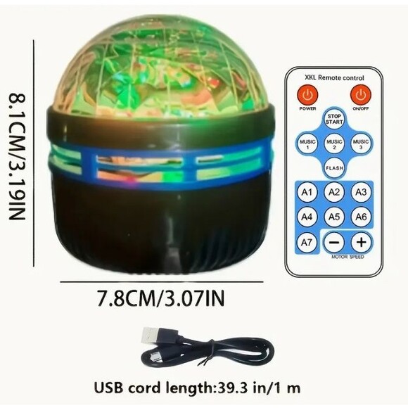 Galaxy Star Aurora Room Projector Night Light  RGB LED - Picture 1 of 4